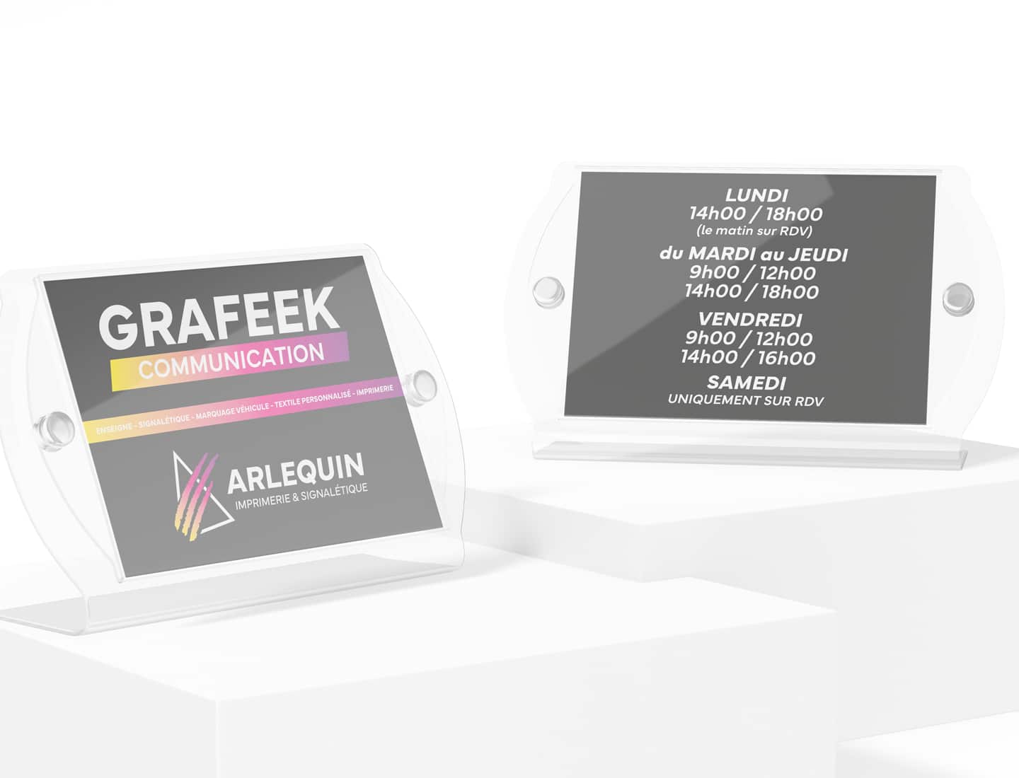 Mock-up de porte carte par Grafeek Communication / Imprimerie Arlequin, spécialistes de la signalétique personnalisée à Dommartin-lès-Toul