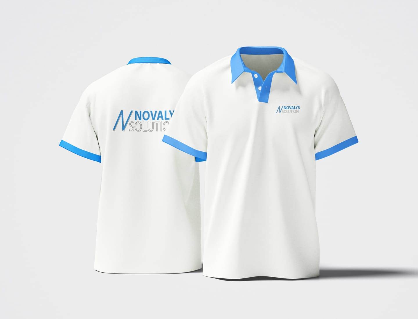 Mock-up de polo par Grafeek Communication / Imprimerie Arlequin, spécialistes du textile personnalisé à Dommartin-lès-Toul.
